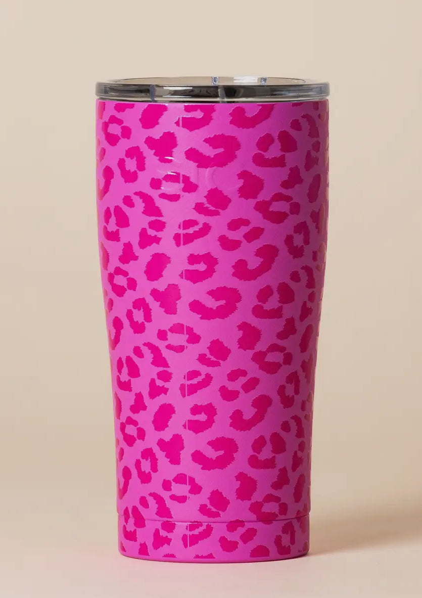 SIC | "Pink Leopard" Stainless Tumblers and Water Bottles : 20 oz. Tumbler