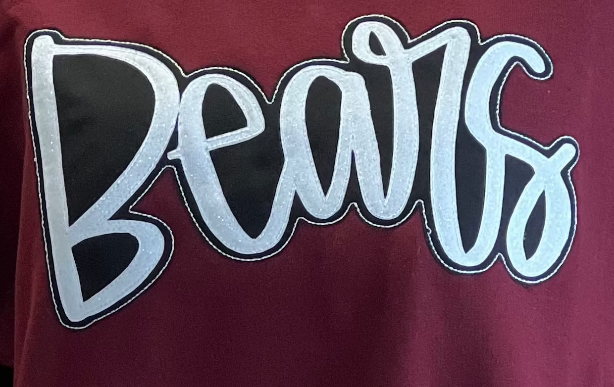 Glittery Bears Embroidered Crewneck