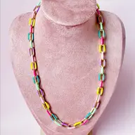 Candy 19" Enamel Chain Necklace