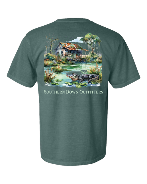 Swamp Shack Tee: Blue Spruce
