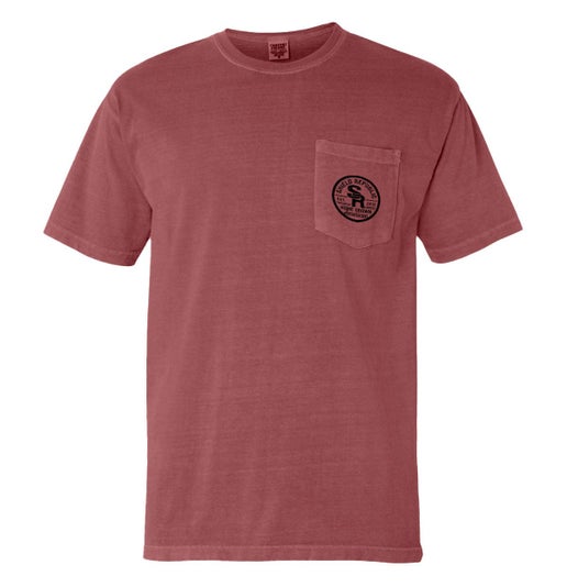 Tis the Season Turkey: Crimson, Comfort Colors Pocket Tee