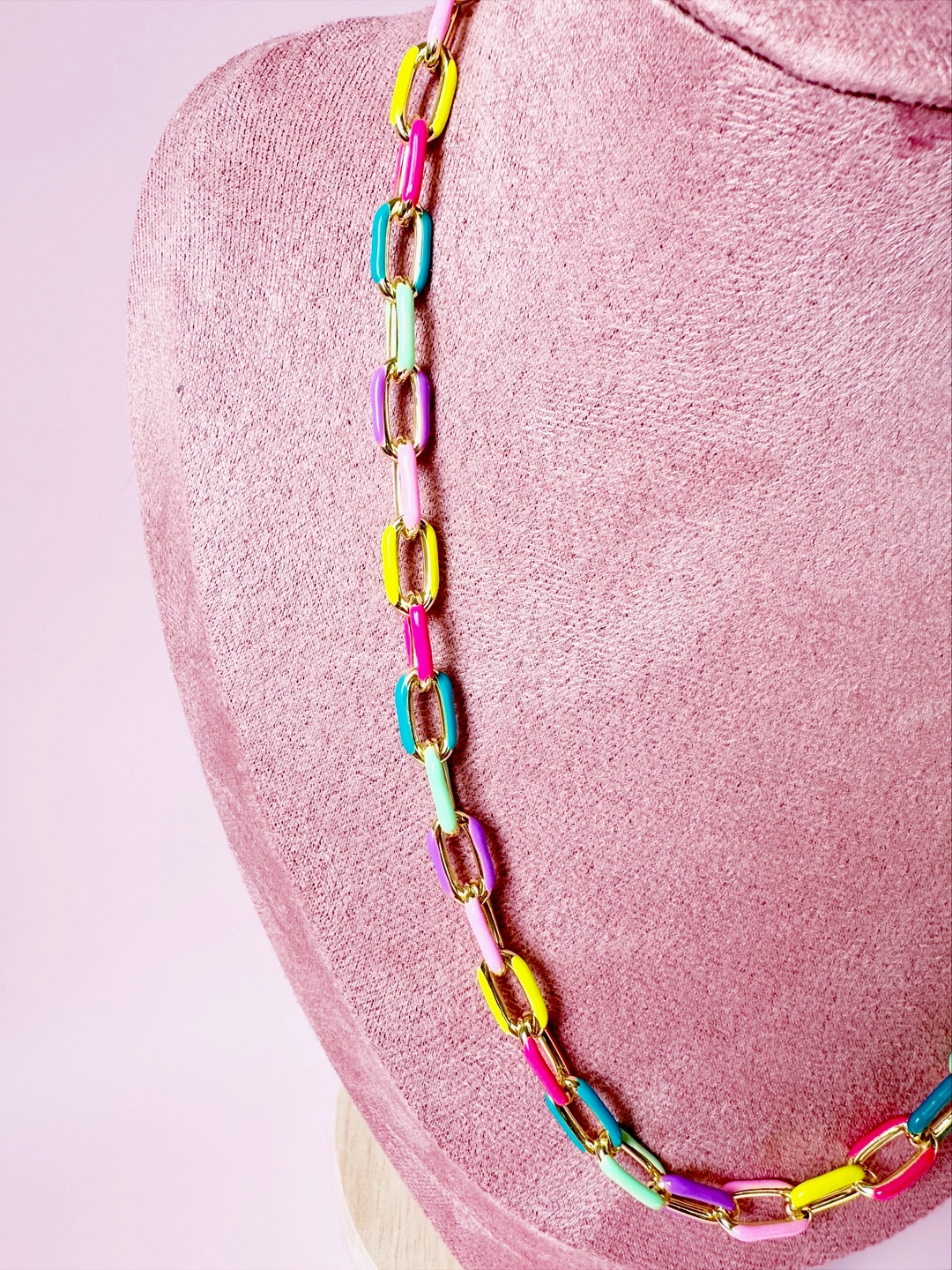 Candy 19" Enamel Chain Necklace